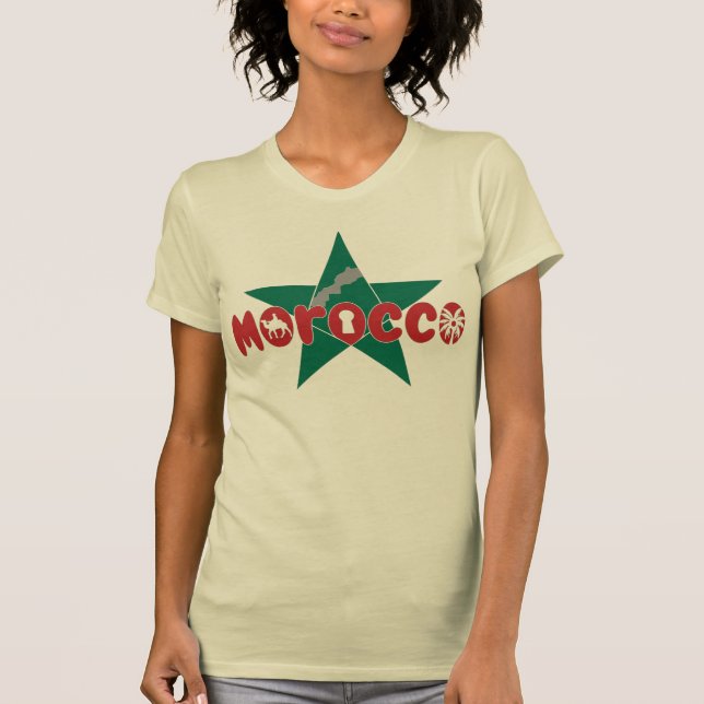 Camiseta Marrocos é a identidade, transmitida com orgulho (Frente)