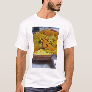 Camiseta Marrocos, Tetouan. Refeição tradicional marroquina