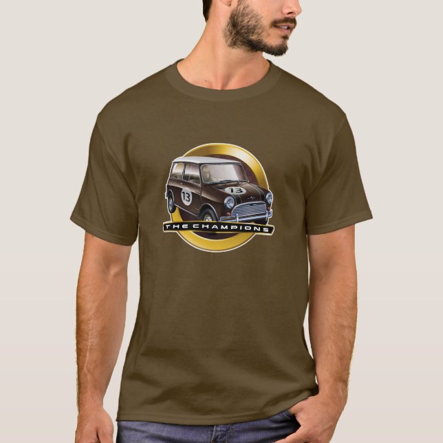 Camiseta Marrom de Mini Cooper S (Frente)