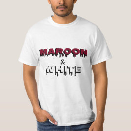 Camiseta Marrom e branco