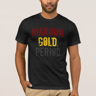 Camiseta Marrom. Ouro. Período. T-shirt cabido