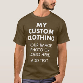 Camiseta marrom personalizada masculina