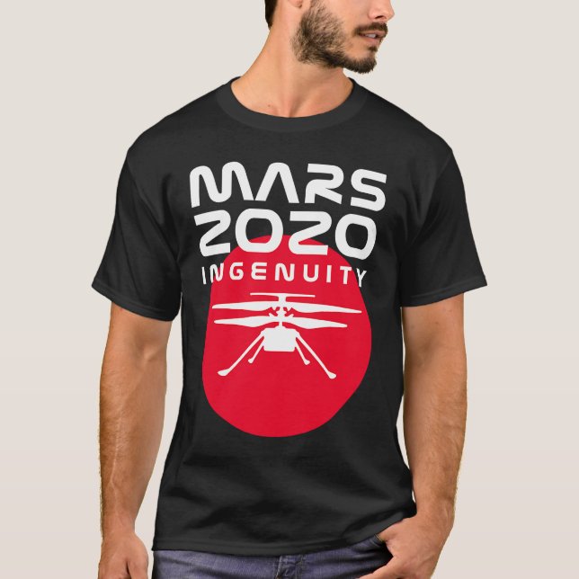 Camiseta Mars 2020 Perseverance Ingenuity Helicopter Girls  (Frente)