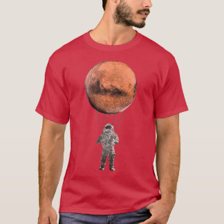 Camiseta Mars Astronauta Paraquedista Planeta Espacial