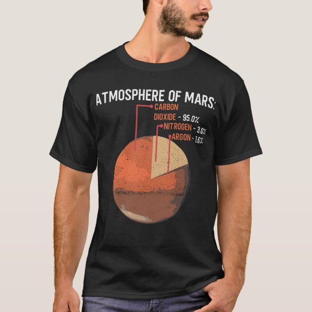 Camiseta Mars Atmosphere - Mars Planet Space Lover (Frente)