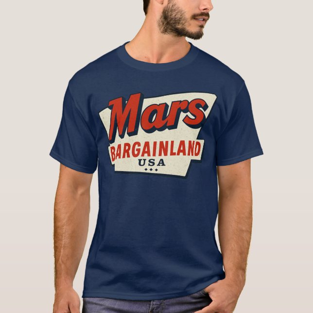 Camiseta Mars Bargainland USA New Bedford, MÃES (Frente)