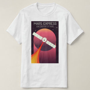 Camiseta Mars Express - exploração do espaço art. de Mar