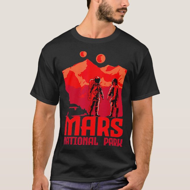 Camiseta Mars National Park Inspirou Red Planet Relacionada (Frente)
