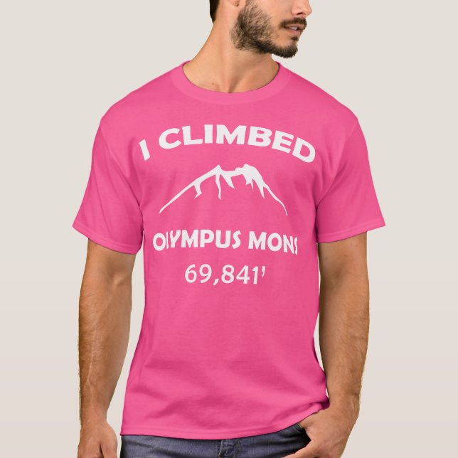 Camiseta Mars Olympus Mons Engraçado Hiker E Presente De Ca (Frente)