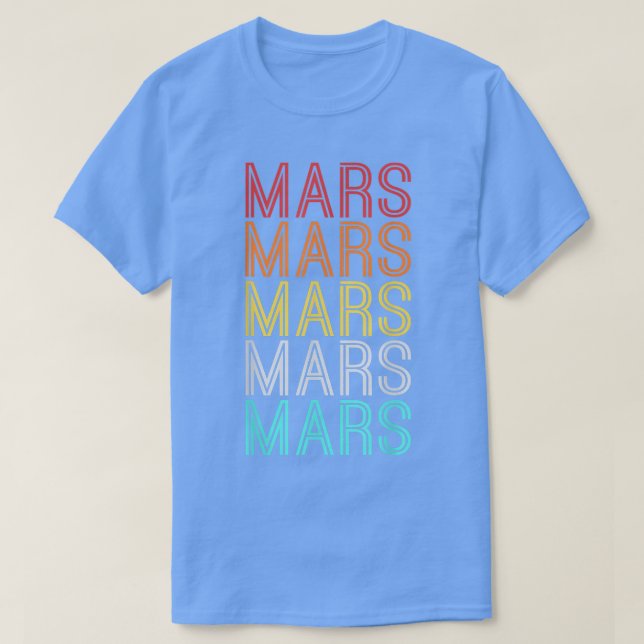 Camiseta Mars Space Astronaut Science Nasa 1361 (Frente do Design)