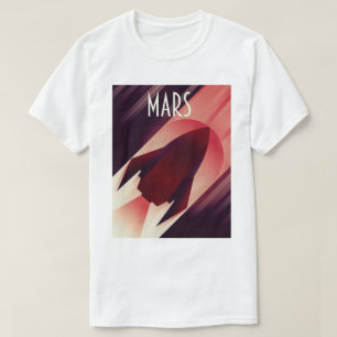 Camiseta Mars Starship Art Deco Art