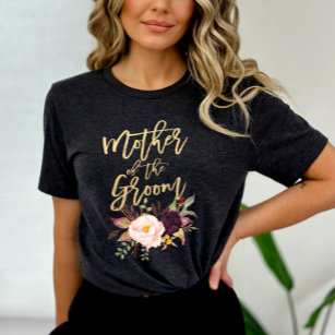 Camiseta Marsala burgundy Mãe Floral do Groom