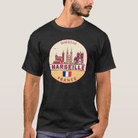 Marselha França City Skyline Emblem