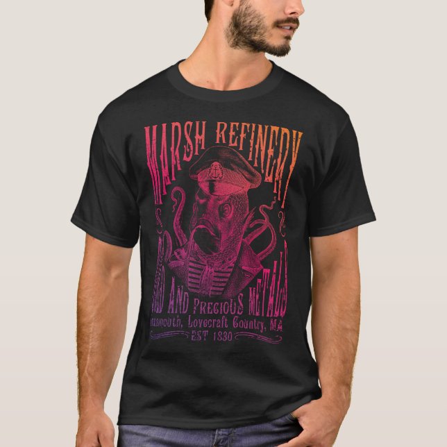 Camiseta Marsh Refining Company Innsmouth Lovecraft (Frente)