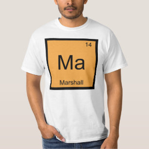 Camiseta Marshall Nome Química Elemento Tabela Periódica