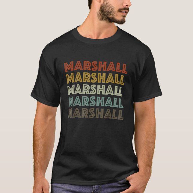 Camiseta Marshall Texas Retro Vintage City (Frente)