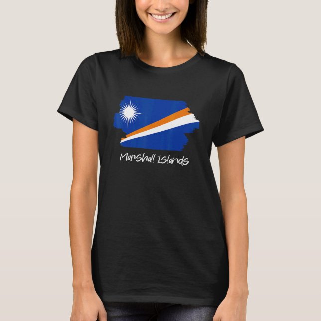 Camiseta Marshallese Flag Ilhas Marshall (Frente)