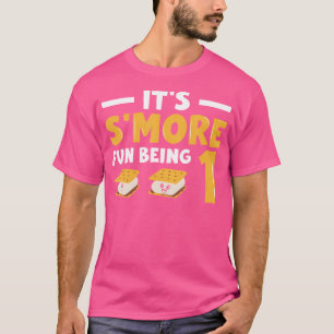 Camiseta Marshmallow Birthday S'Mais Divertido Sendo 1 - Ma