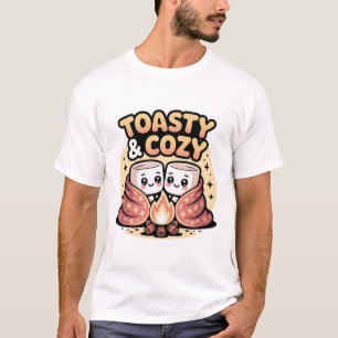 Camiseta Marshmallow de desenho animado pastel bonito