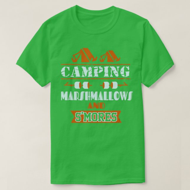 Camiseta Márshmallow e smores T (Frente do Design)