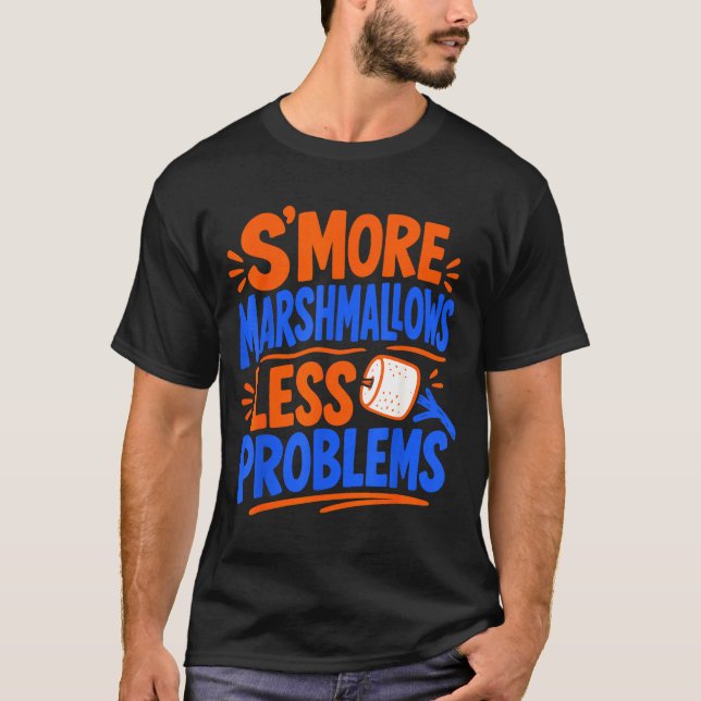 Camiseta Marshmallow fogueira s'mores  (Frente)