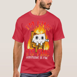 Camiseta Marshmallow Im Fine Memória Outr Homens Crianças M