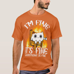 Camiseta Marshmallow Im Fine Memória Outr Homens Crianças M