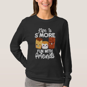 Camiseta Marshmallow Roaster Smore Camping Smore Estação Ca