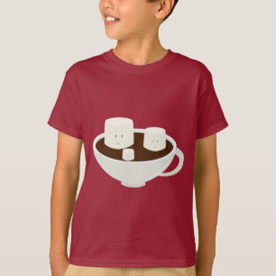 Camiseta Marshmallows no chocolate quente