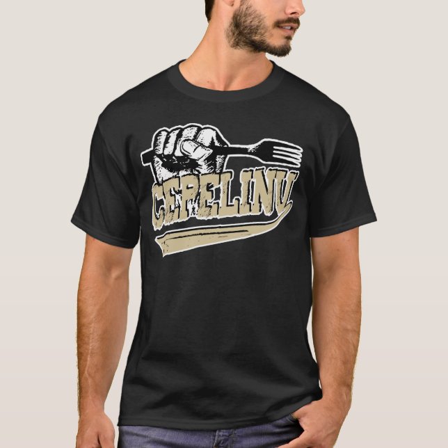 Camiseta Marskineliai de Cepelinu (bolinhas de massa da (Frente)