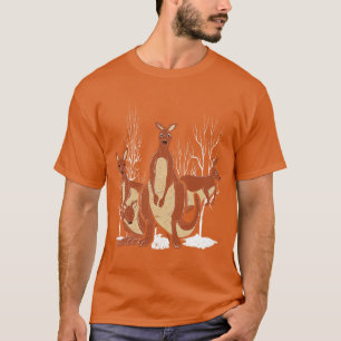 Camiseta Marsupial Austrália Backpacker Zoo Animal Kangaroo