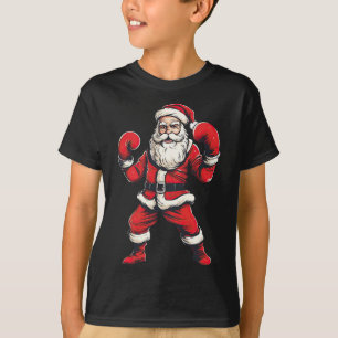 Camiseta Mart de Natal do Boxer do Santa Claus Boxer