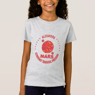Camiseta Marte, A Diversão Do Sistema Solar Do Geek Espacia