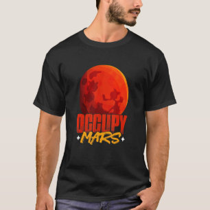 Camiseta Marte de Ciências do Planeta Occupy Mars