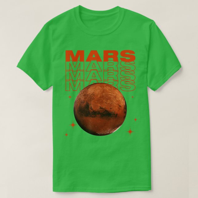 Camiseta Marte planeta astronomia entusiasta paixões espaci (Frente do Design)