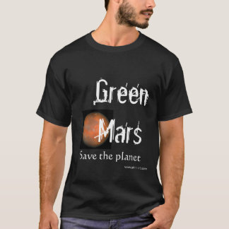 Camiseta Marte verde, salvar o planeta