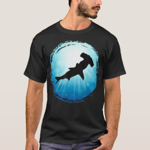 Camiseta Martelo azul-marisco Oceano Scuba Divisor Freedivi