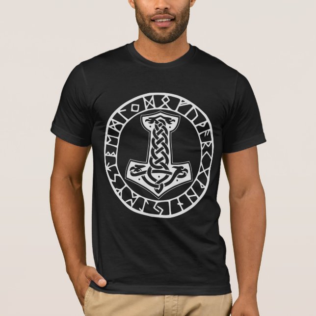 Camiseta Martelo de Mjölnir Thor 0022 #USAPatriotGraphics © (Frente)