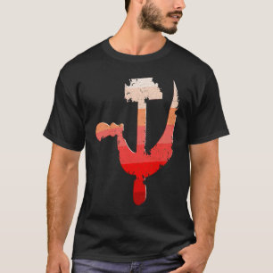 Camiseta Martelo E Ferrugem Trabalhador Farmado