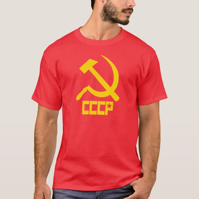 Camiseta Martelo e foice de CCCP (Frente)