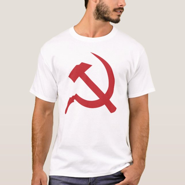 Camiseta martelo e foice de URSS do cccp (Frente)
