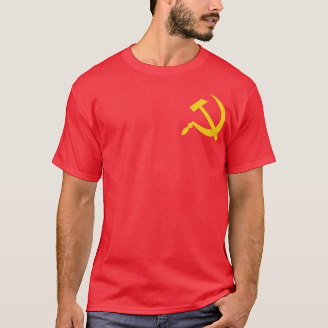 Camiseta Martelo & foice comunistas (Frente)