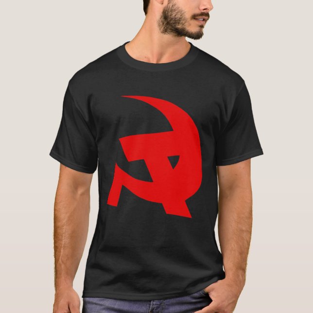 Camiseta Martelo & foice comunistas do estilo de DKP (Frente)
