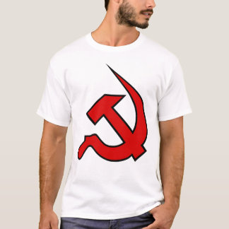Camiseta Martelo neo & foice vermelhos & pretos em homens