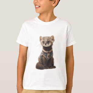 Camiseta Marten Crianças com Colete Abotoado