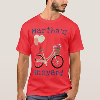 Camiseta Marthas Vineyard Cape Cod Summer Vacle Bicicleta