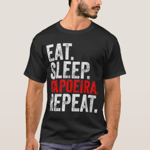 Camiseta Martial Ninja Costume Coma Dormir Capoeira Repetir