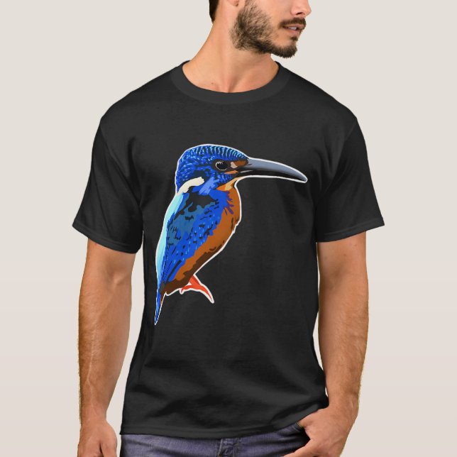 Camiseta Martim-pescador-azul (Frente)