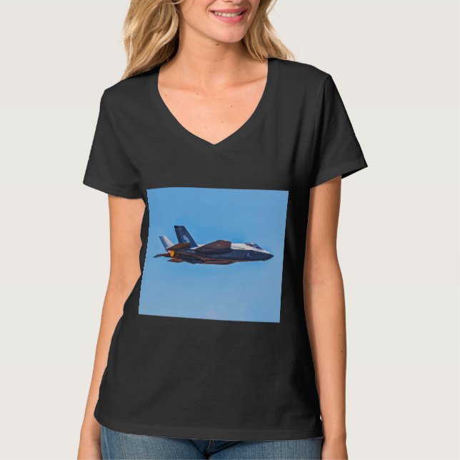 Camiseta Martin F- 35A Relâmpago II Bloqueado (Frente)