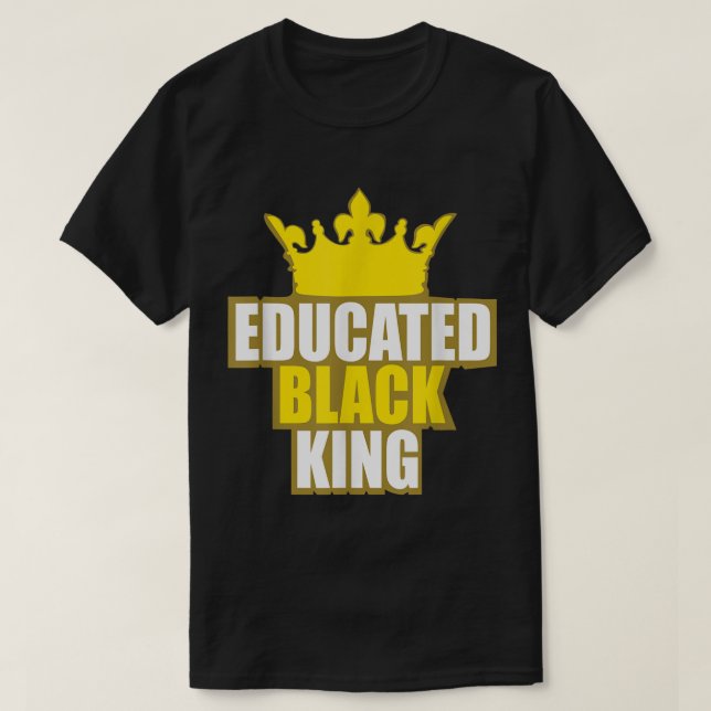Camiseta Martin Luther King Jr. Dia Educado Rei Negro Shi (Frente do Design)